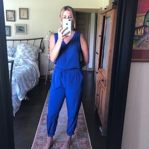 Express Royal Blue Jumpsuit